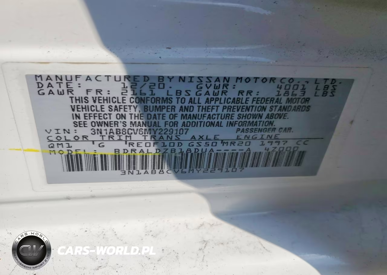 2021 Nissan Sentra Sv VIN:3N1AB8CV6MY229107 - 13
