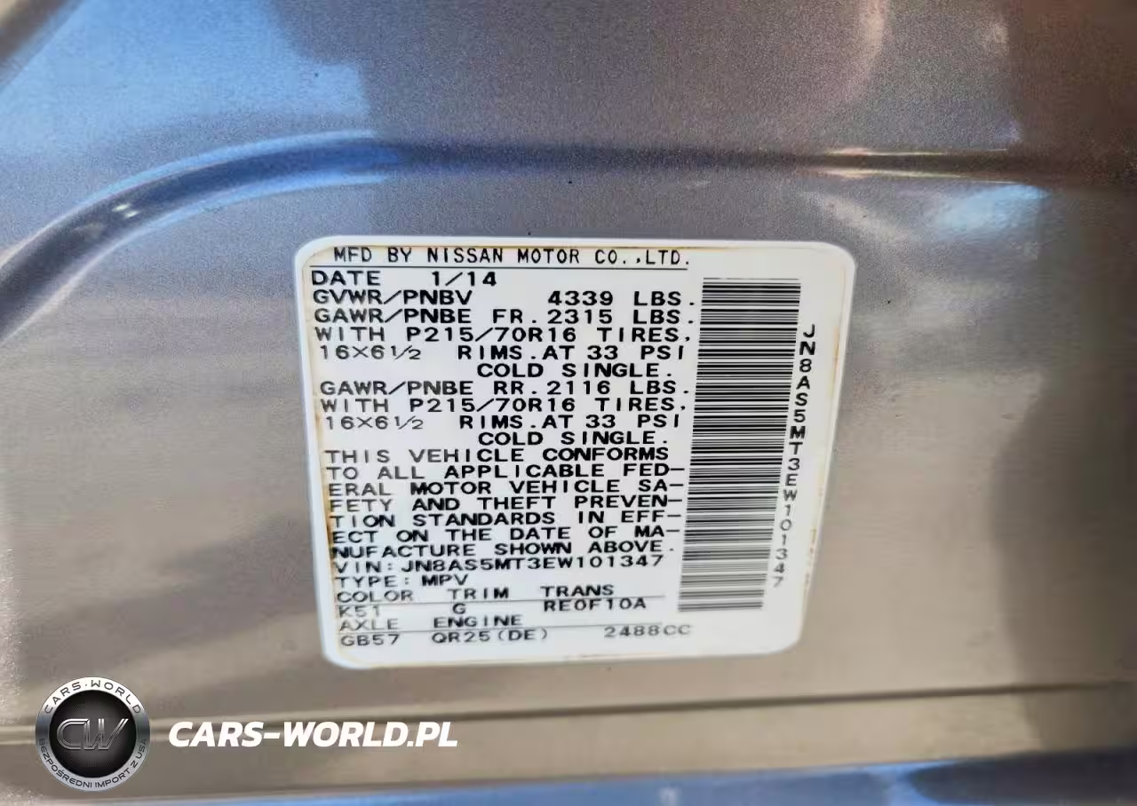 2014 Nissan Rogue Select S VIN:JN8AS5MT3EW101347 - 13