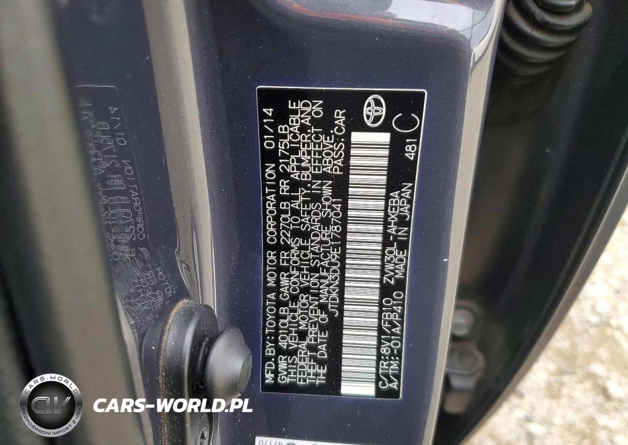 2014 Toyota Prius VIN:JTDKN3DU9E1787041 - 12