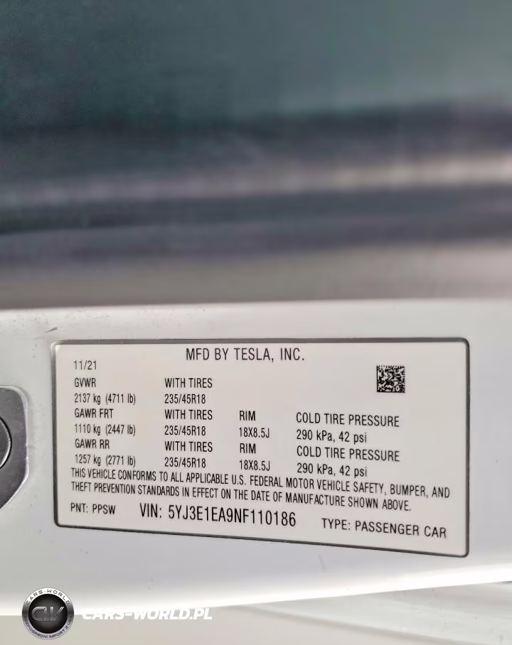 2022 Tesla Model 3 VIN:5YJ3E1EA9NF110186 - 12
