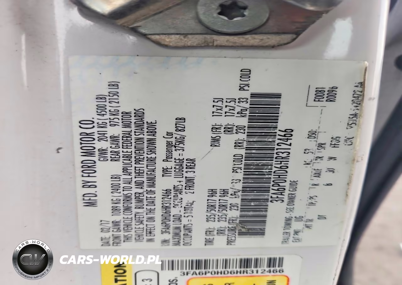 2017 Ford Fusion Se VIN:3FA6P0HD6HR312466 - 12