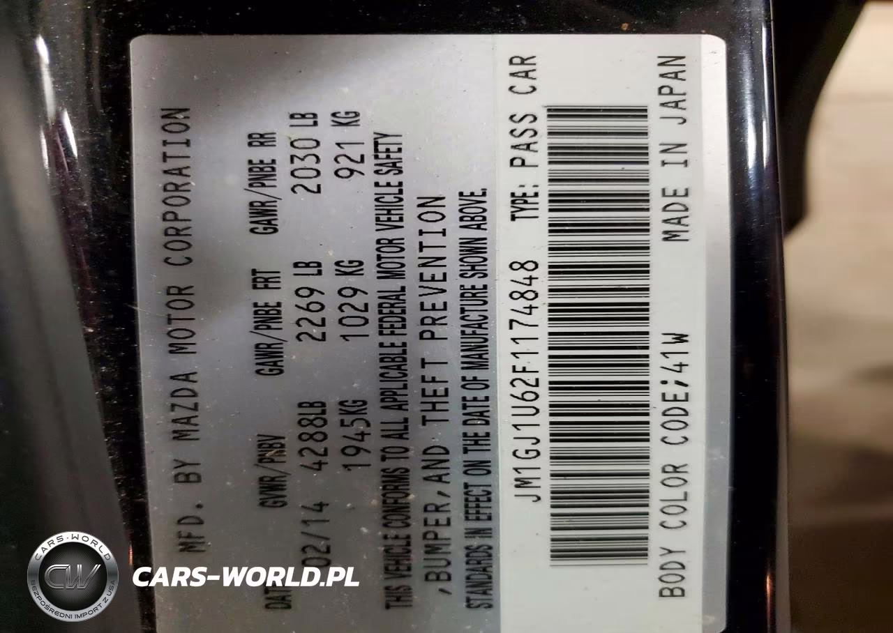 2015 Mazda 6 Sport VIN:JM1GJ1U62F1174848 - 12