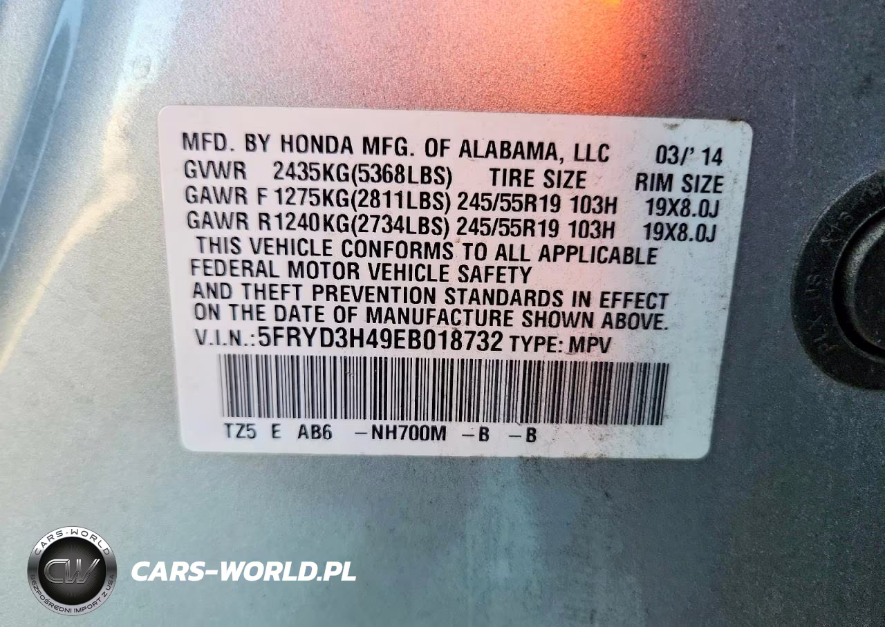 2014 Acura Mdx Technology VIN:5FRYD3H49EB018732 - 13