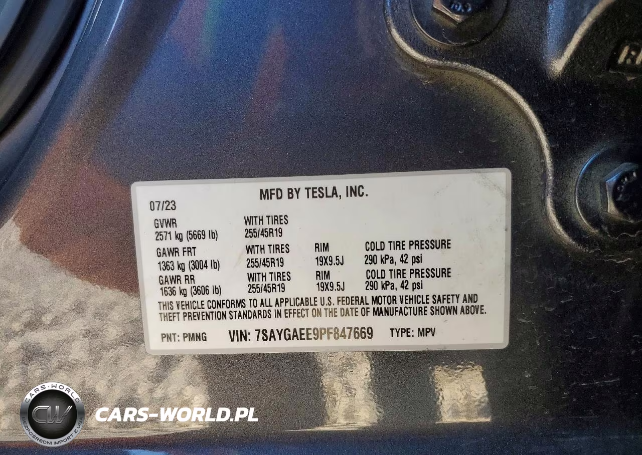 2023 Tesla Model Y VIN:7SAYGAEE9PF847669 - 12