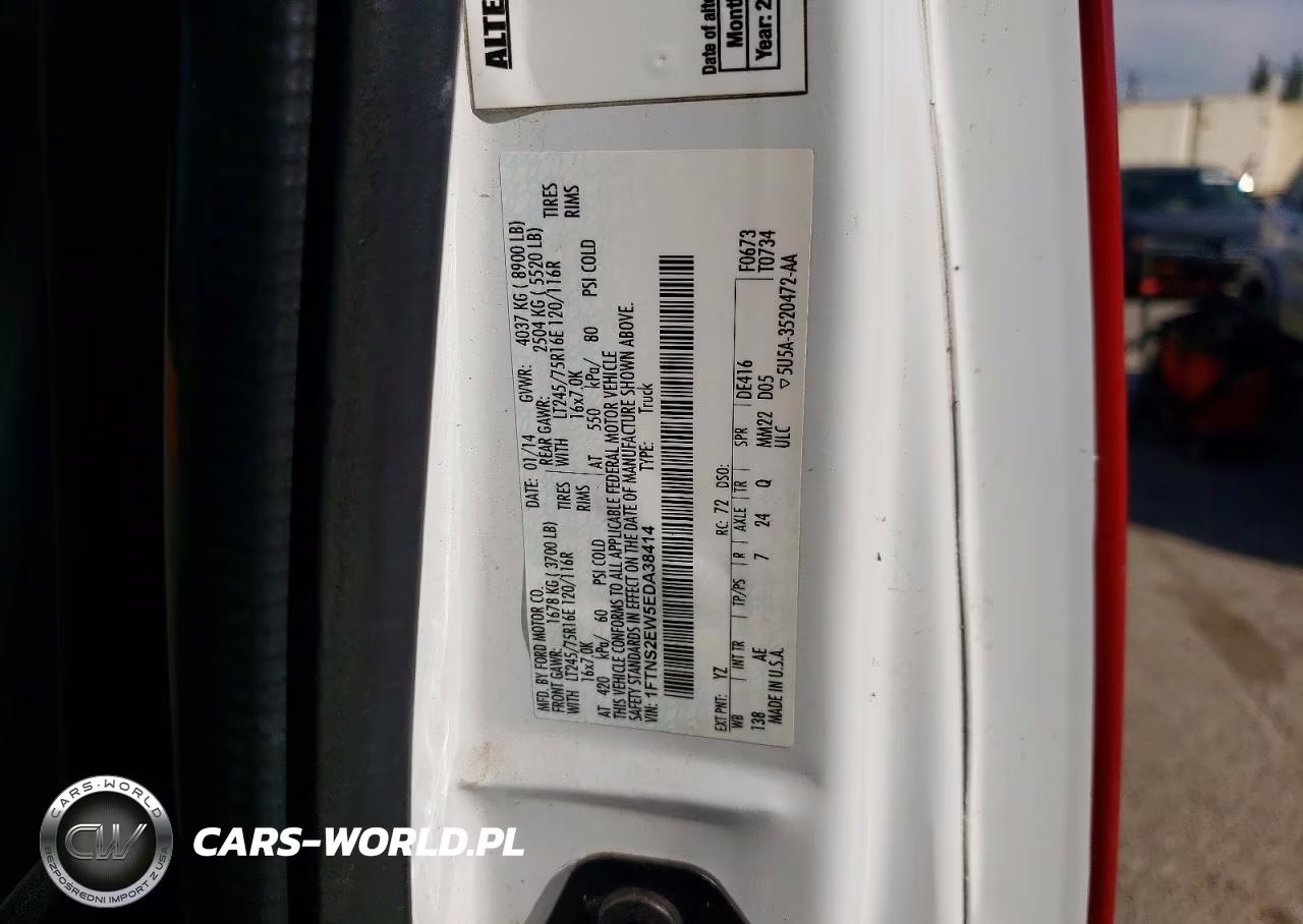 2014 Ford E250 Utility - Service Van VIN:1FTNS2EW5EDA38414 - 12