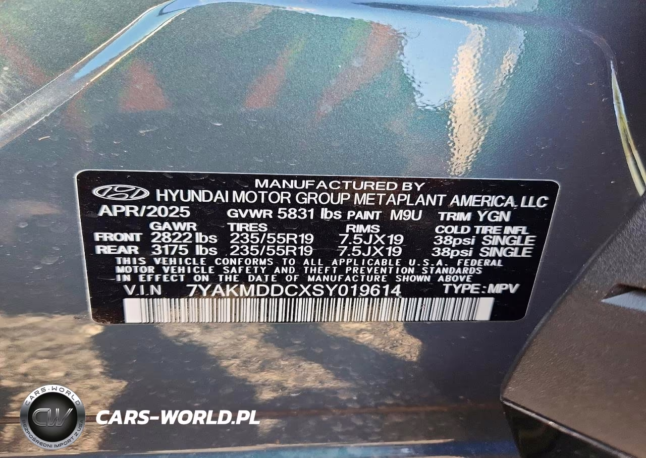 2025 Hyundai Ioniq 5 Se VIN:7YAKMDDCXSY019614 - 14