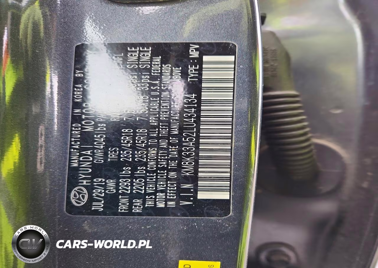 2020 Hyundai Kona Limited VIN:KM8K33A52LU434134 - 12