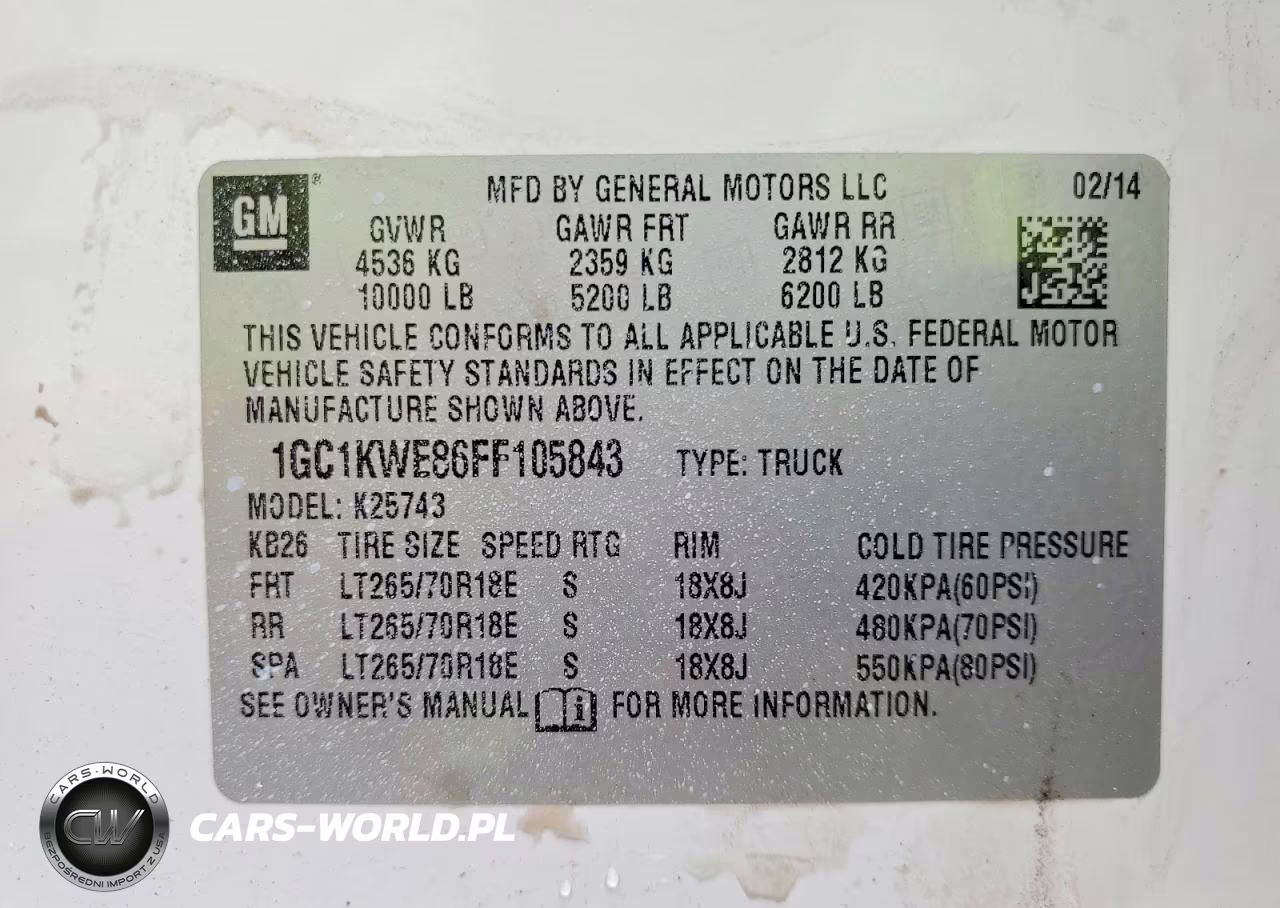 2015 Chevrolet Silverado K2500 Heavy Duty Ltz VIN:1GC1KWE86FF105843 - 12