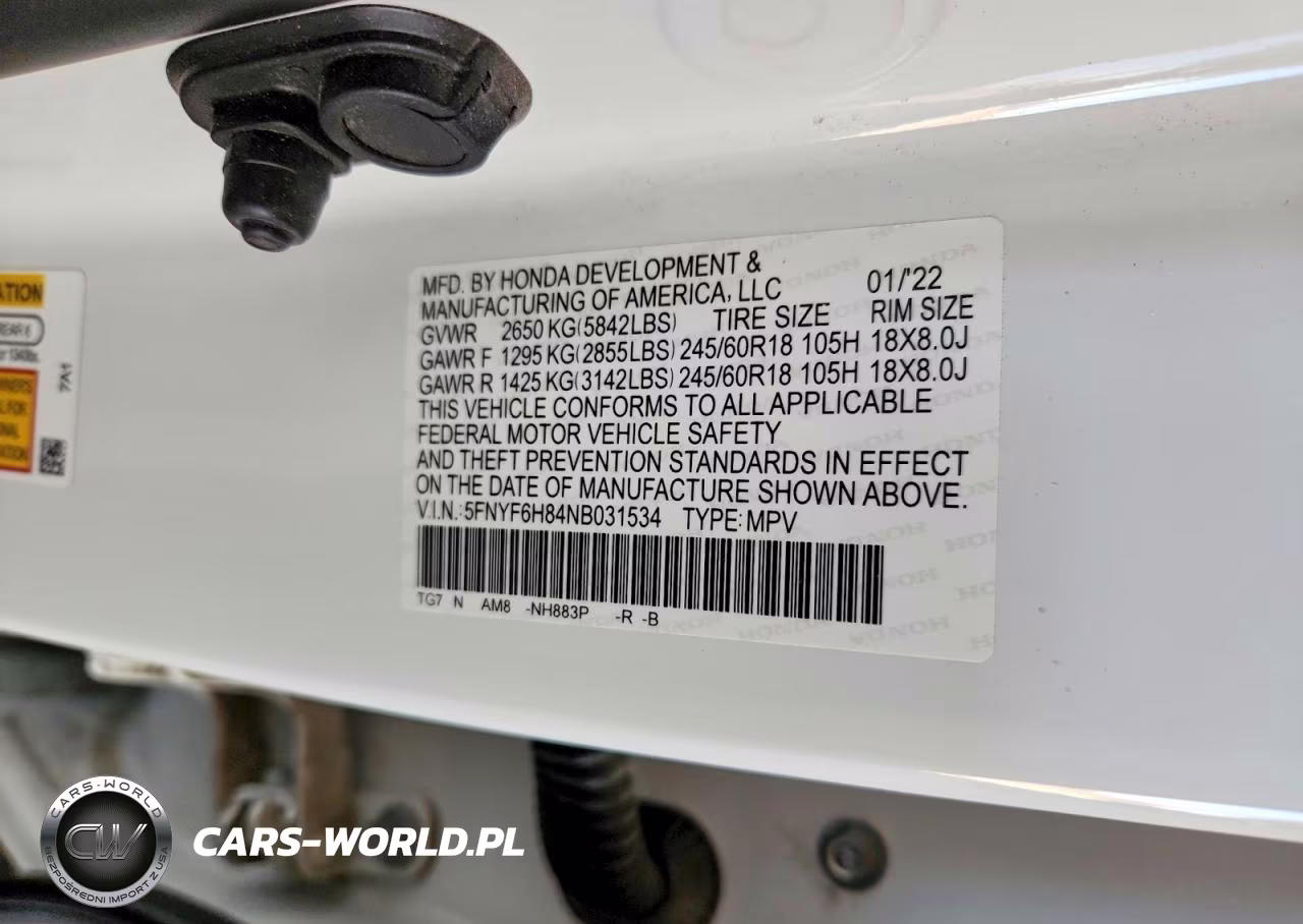 2022 Honda Pilot Trailsport VIN:5FNYF6H84NB031534 - 13