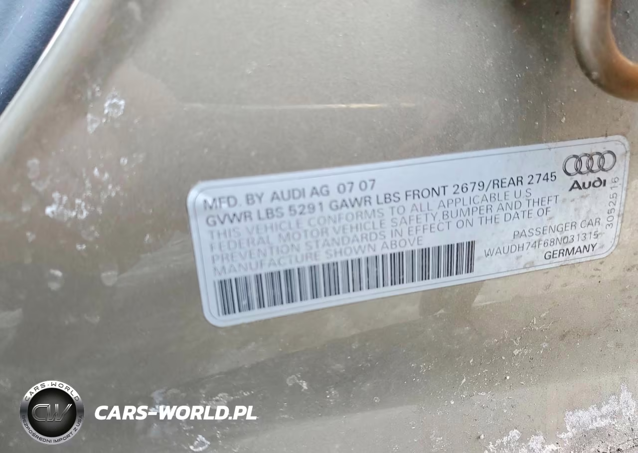 2009 Audi A6 VIN:WAUDH74F68N031315 - 12