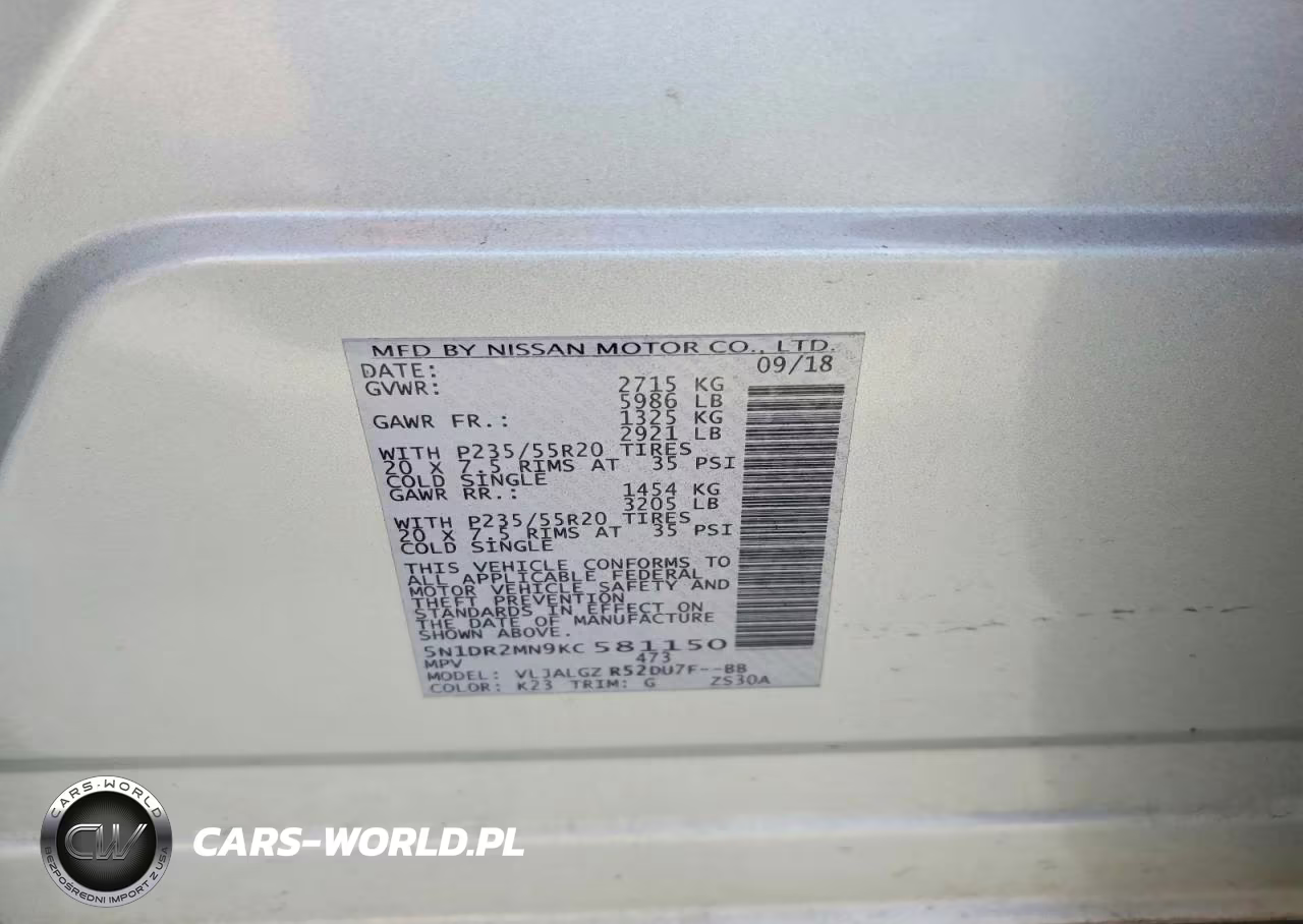 2019 Nissan Pathfinder S VIN:5N1DR2MN9KC581150 - 13
