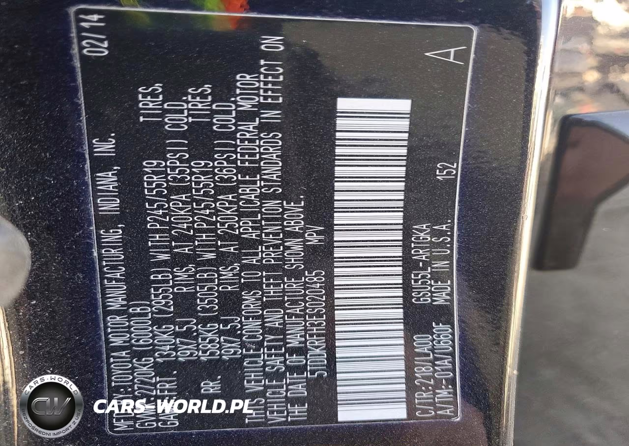 2014 Toyota Highlander Limited VIN:5TDDKRFH3ES020485 - 13