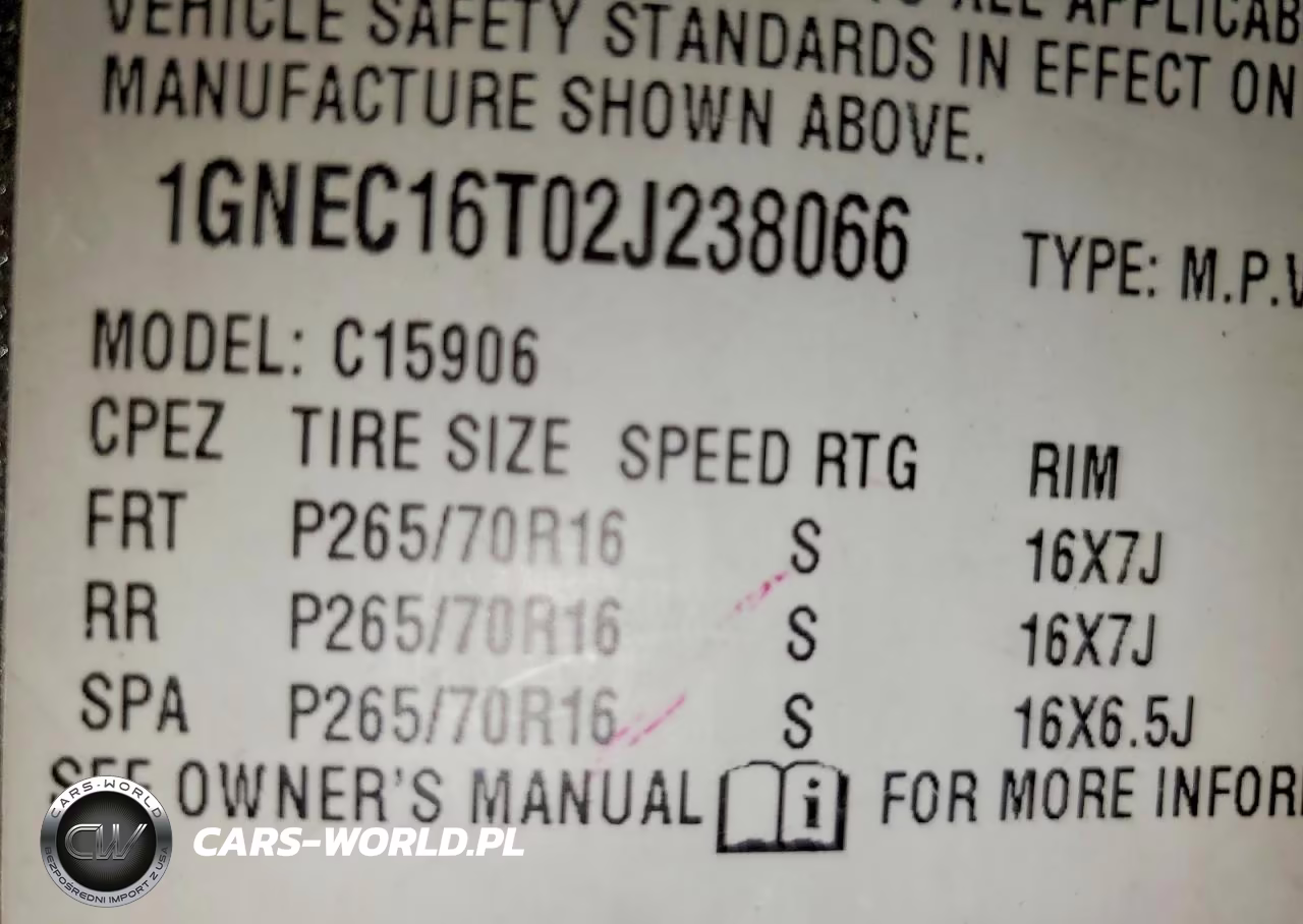 2002 Chevrolet Suburban C VIN:1GNEC16T02J238066 - 14