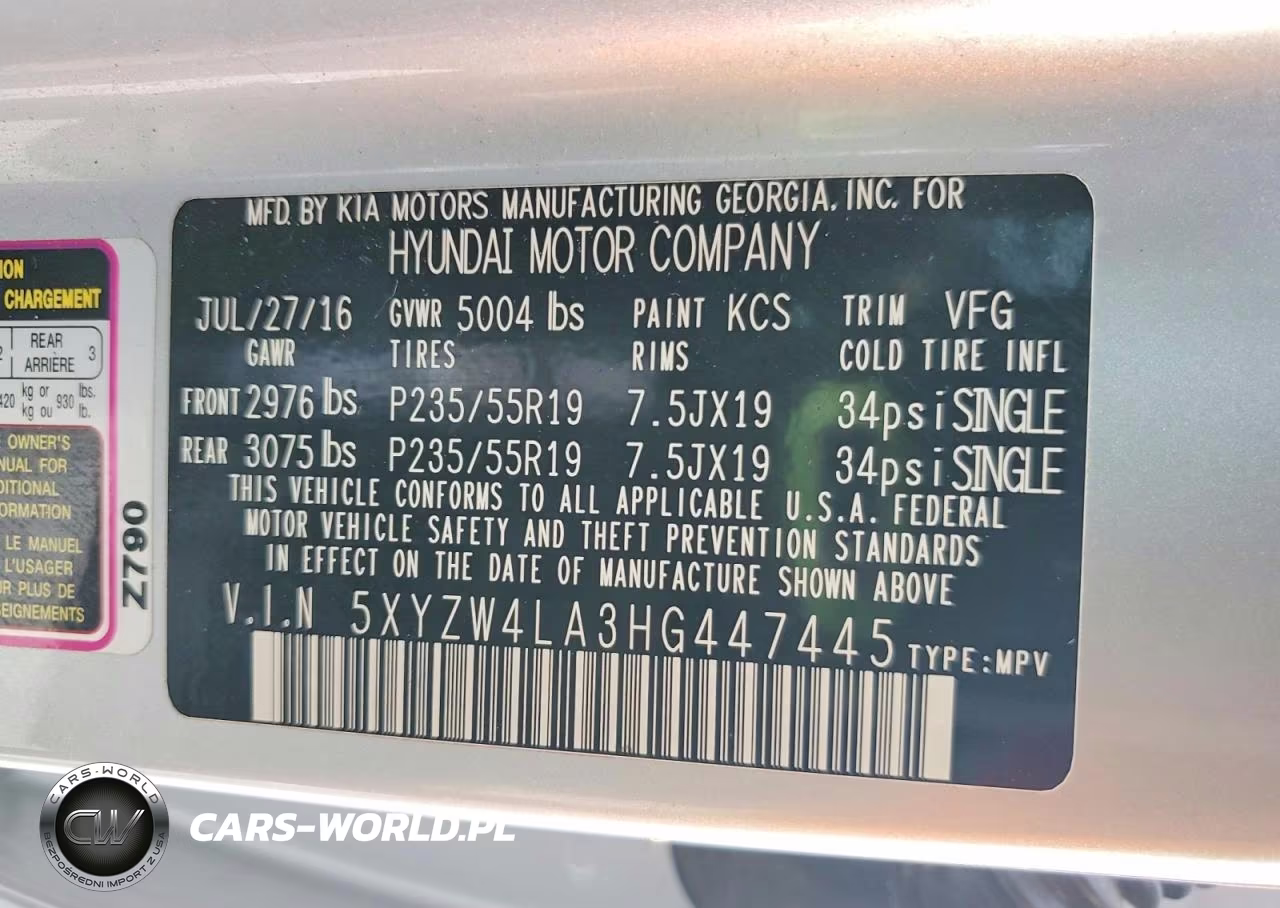 2017 Hyundai Santa Fe Sport 2.0T Ultimate VIN:5XYZW4LA3HG447445 - 13