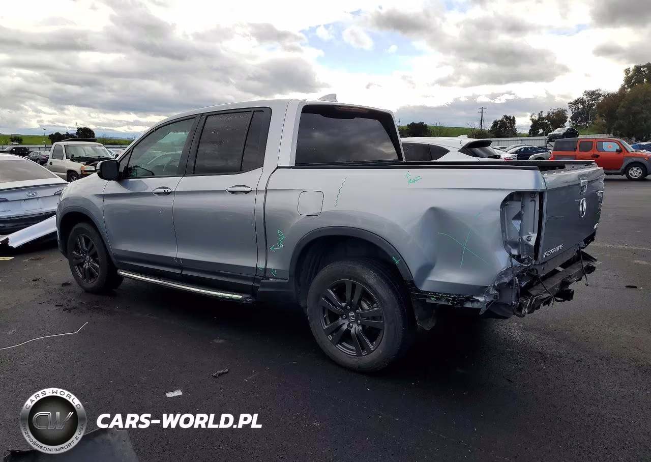 2019 Honda Ridgeline Sport VIN:5FPYK3F17KB037346 - 2
