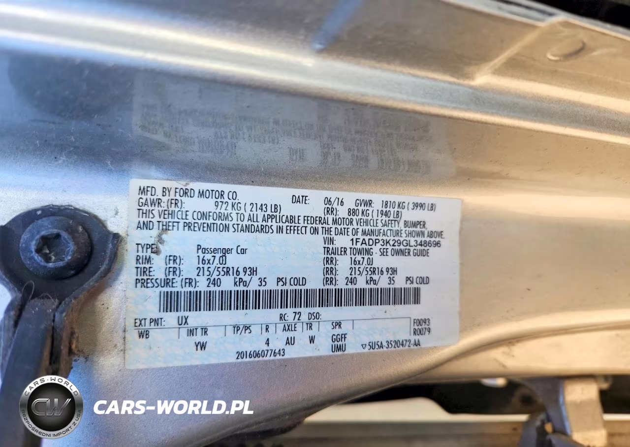2016 Ford Focus Se VIN:1FADP3K29GL348696 - 13
