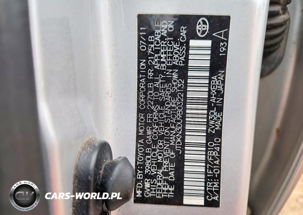 2011 Toyota Prius VIN:JTDKN3DU9B0322132 - 12