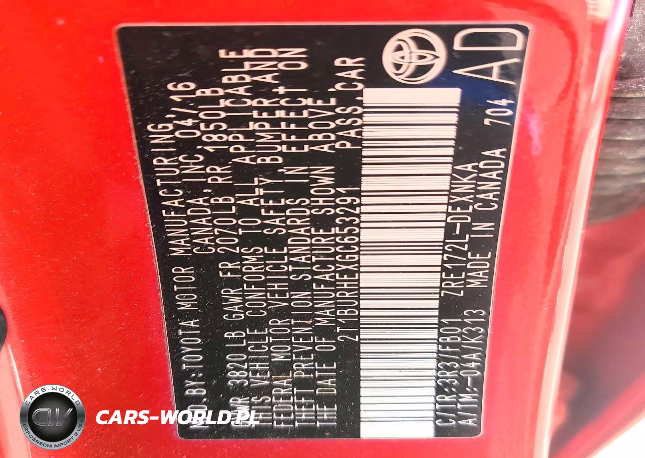 2016 Toyota Corolla L VIN:2T1BURHEXGC653291 - 13