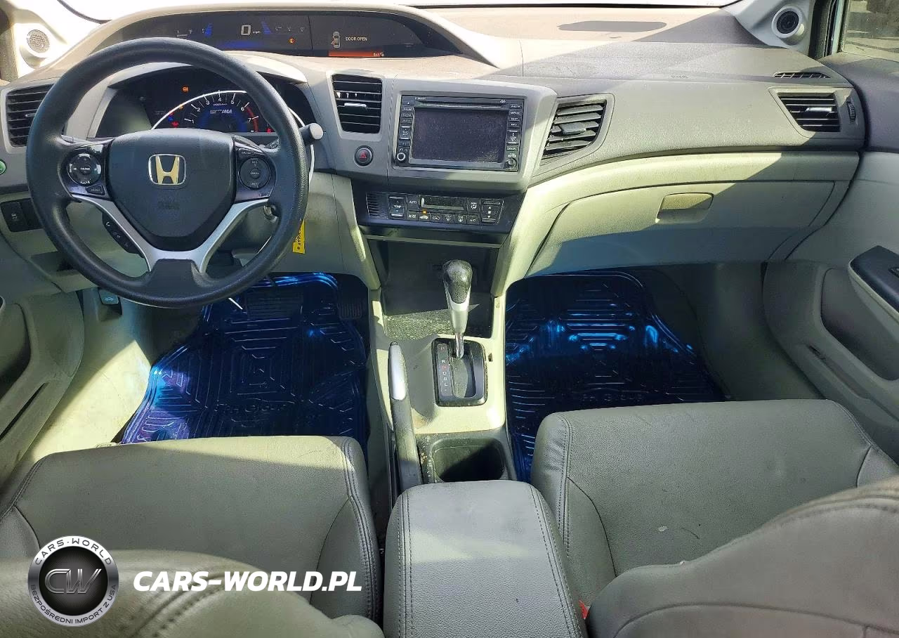 2012 Honda Civic Hybrid VIN:JHMFB4F28CS001067 - 8