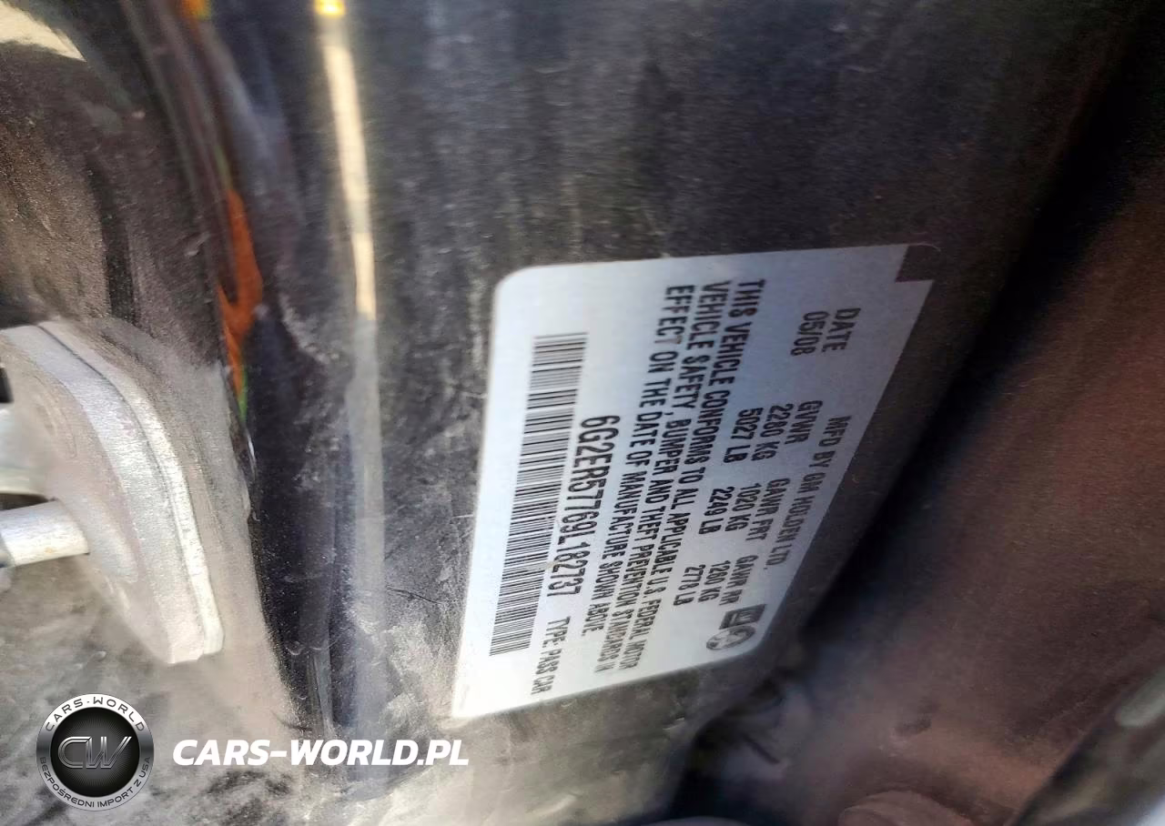 2009 Pontiac G8 VIN:6G2ER57769L182737 - 12