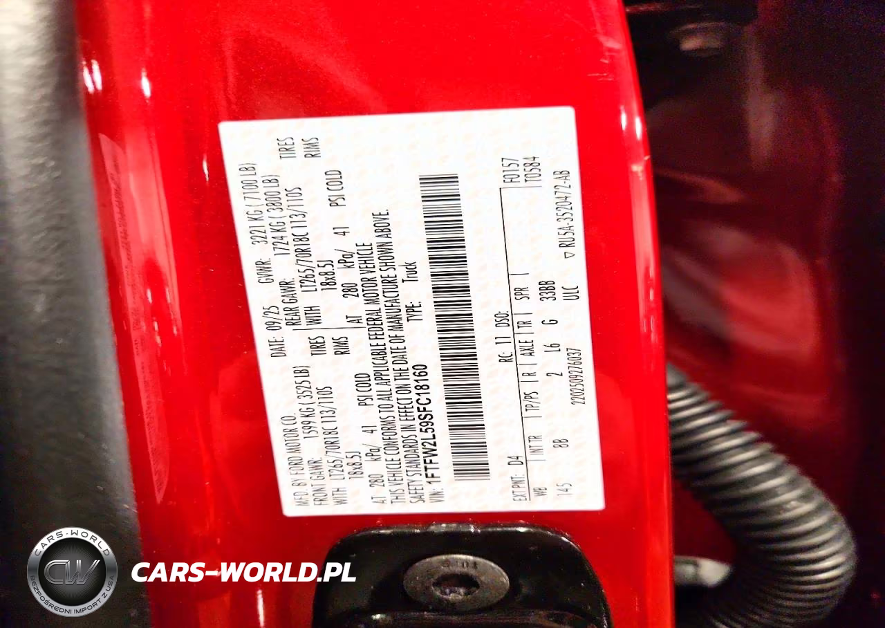 2025 Ford F150 Stx VIN:1FTFW2L59SFC18160 - 12
