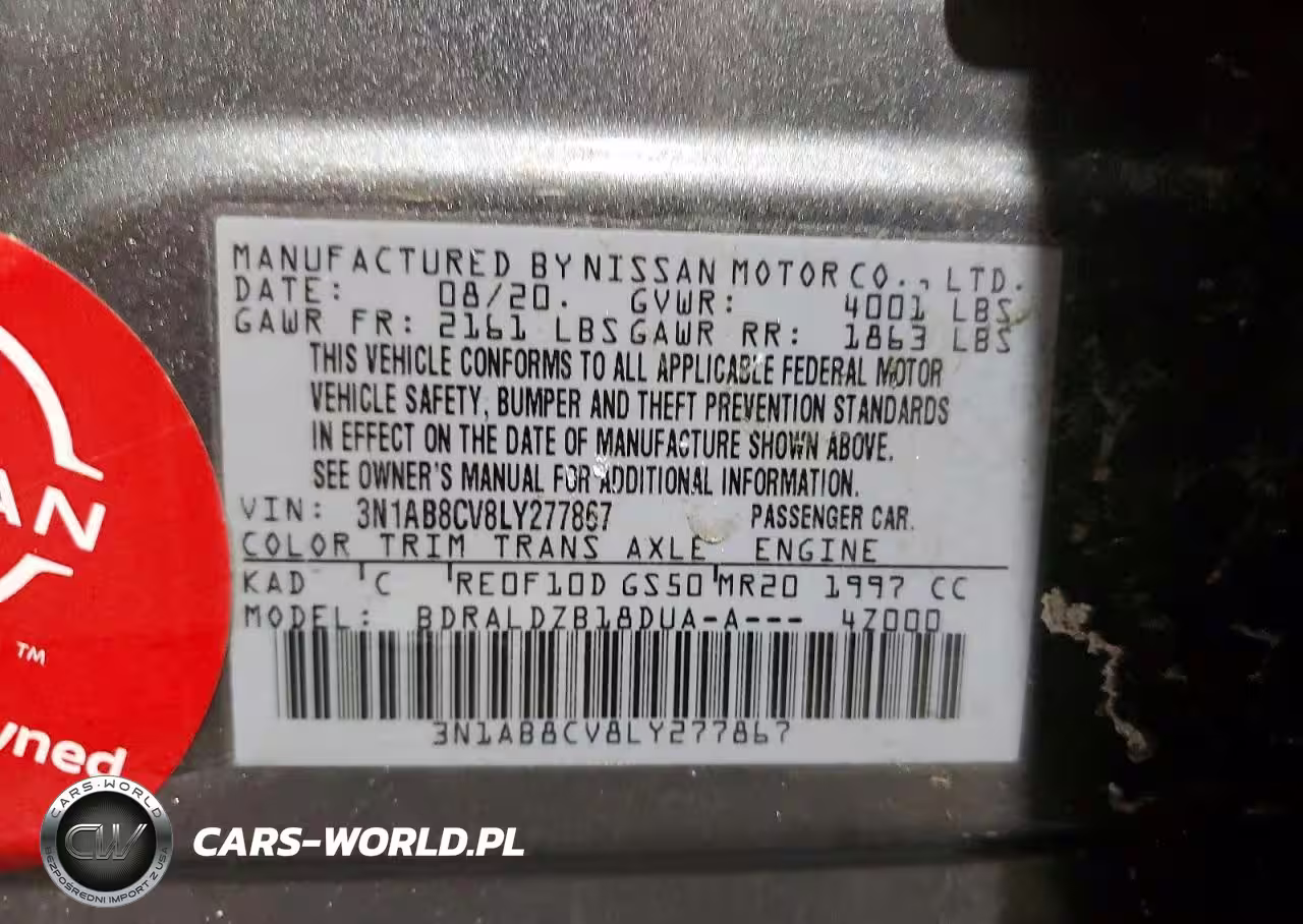 2020 Niss Sentra Sv VIN:3N1AB8CV8LY277867 - 12