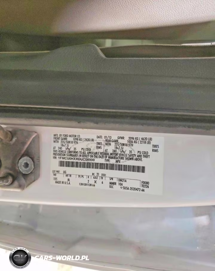 2013 Ford Escape Sel VIN:1FMCU0HXXDUC08500 - 13