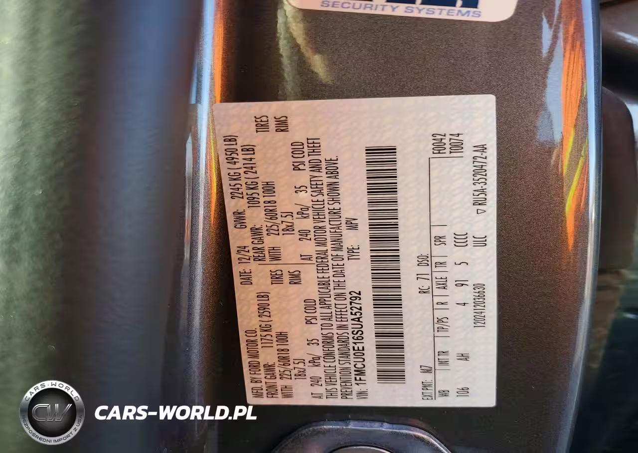 2025 Ford Escape VIN:1FMCU0E16SUA52792 - 13