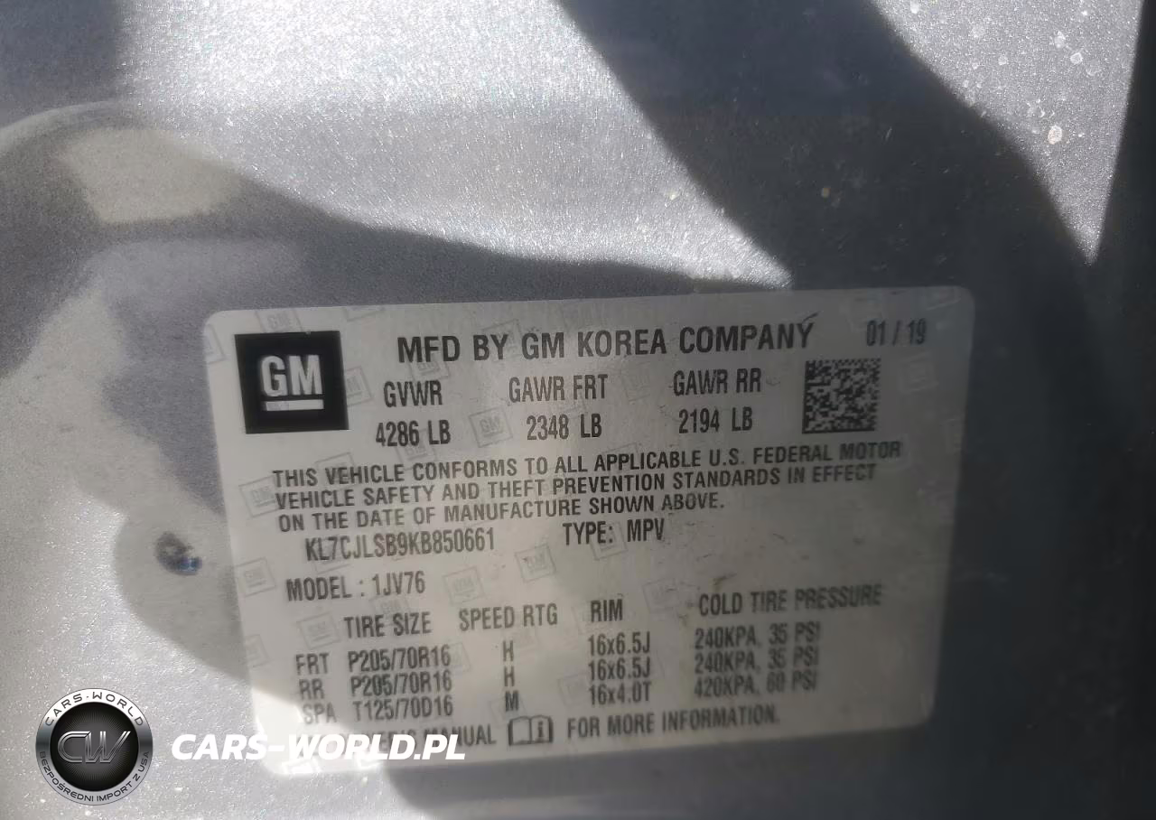 2019 Chevrolet Trax 1Lt VIN:KL7CJLSB9KB850661 - 14