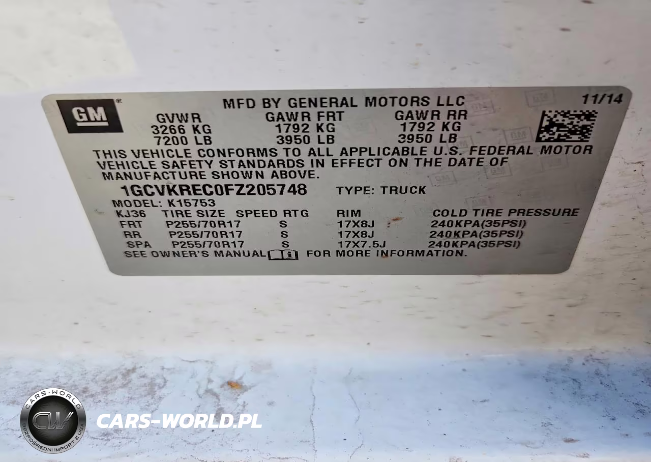 2015 Chevrolet Silverado K1500 Lt VIN:1GCVKREC0FZ205748 - 13