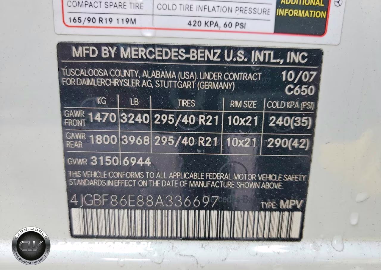 2008 Mercedes-Benz Gl 550 4Matic VIN:4JGBF86E88A336697 - 13