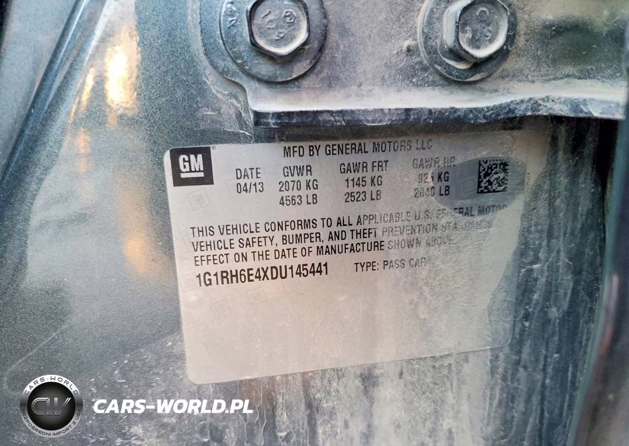 2013 Chevrolet Volt VIN:1G1RH6E4XDU145441 - 12
