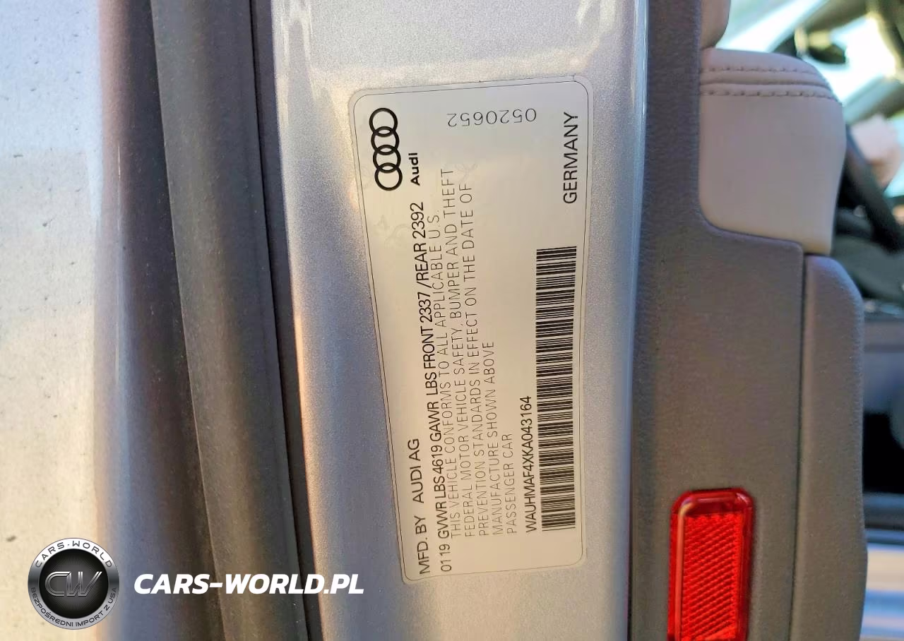 2019 Audi A4 Premium Plus VIN:WAUHMAF4XKA043164 - 12