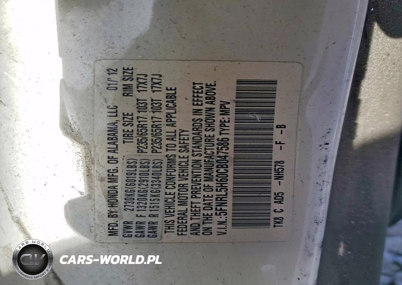 2012 Honda Odyssey Ex VIN:5FNRL5H60CB047586 - 13