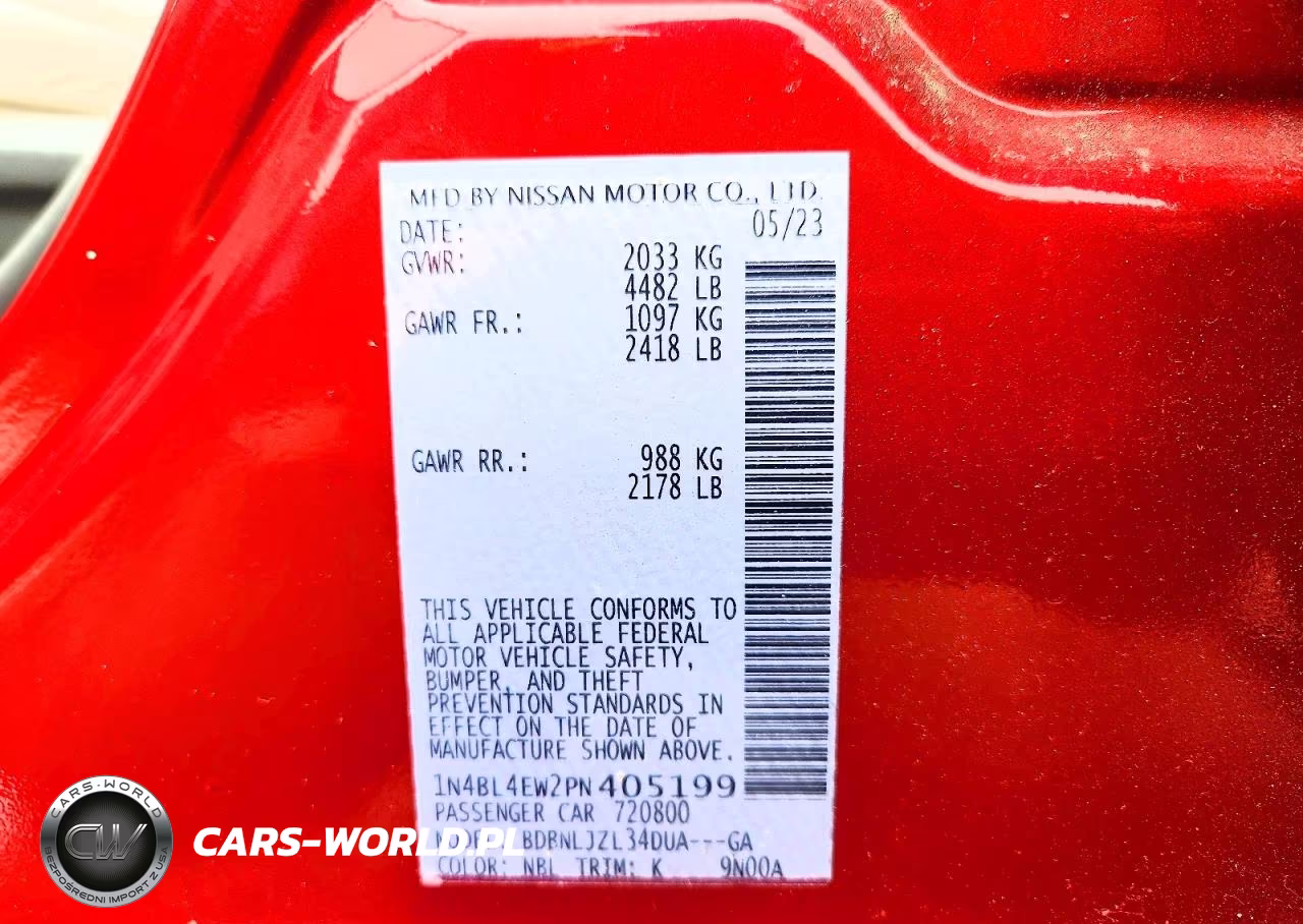 2023 Nissan Alitma VIN:1N4BL4EW2PN405199 - 12