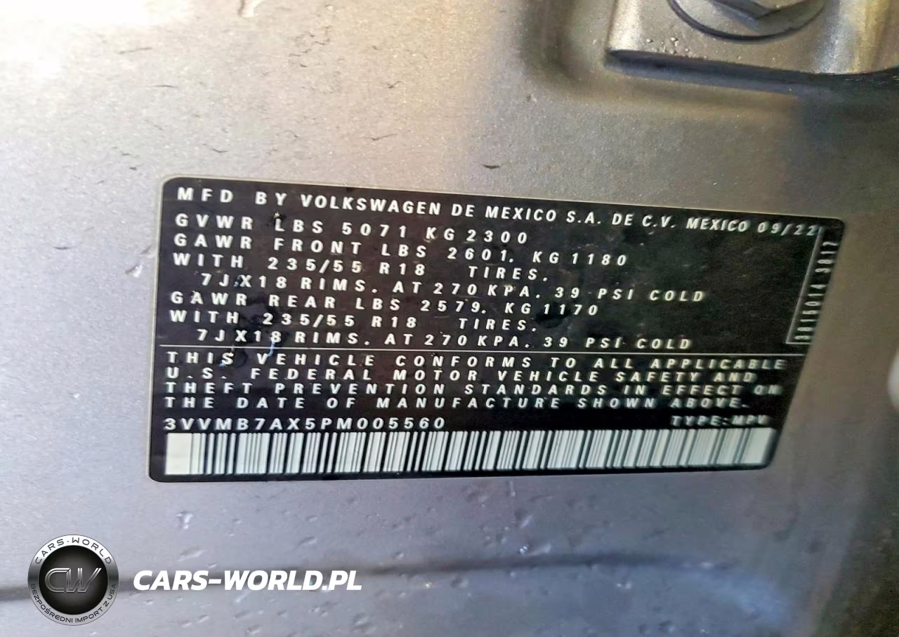 2023 Volkswagen Tiguan Se VIN:3VVMB7AX5PM005560 - 13