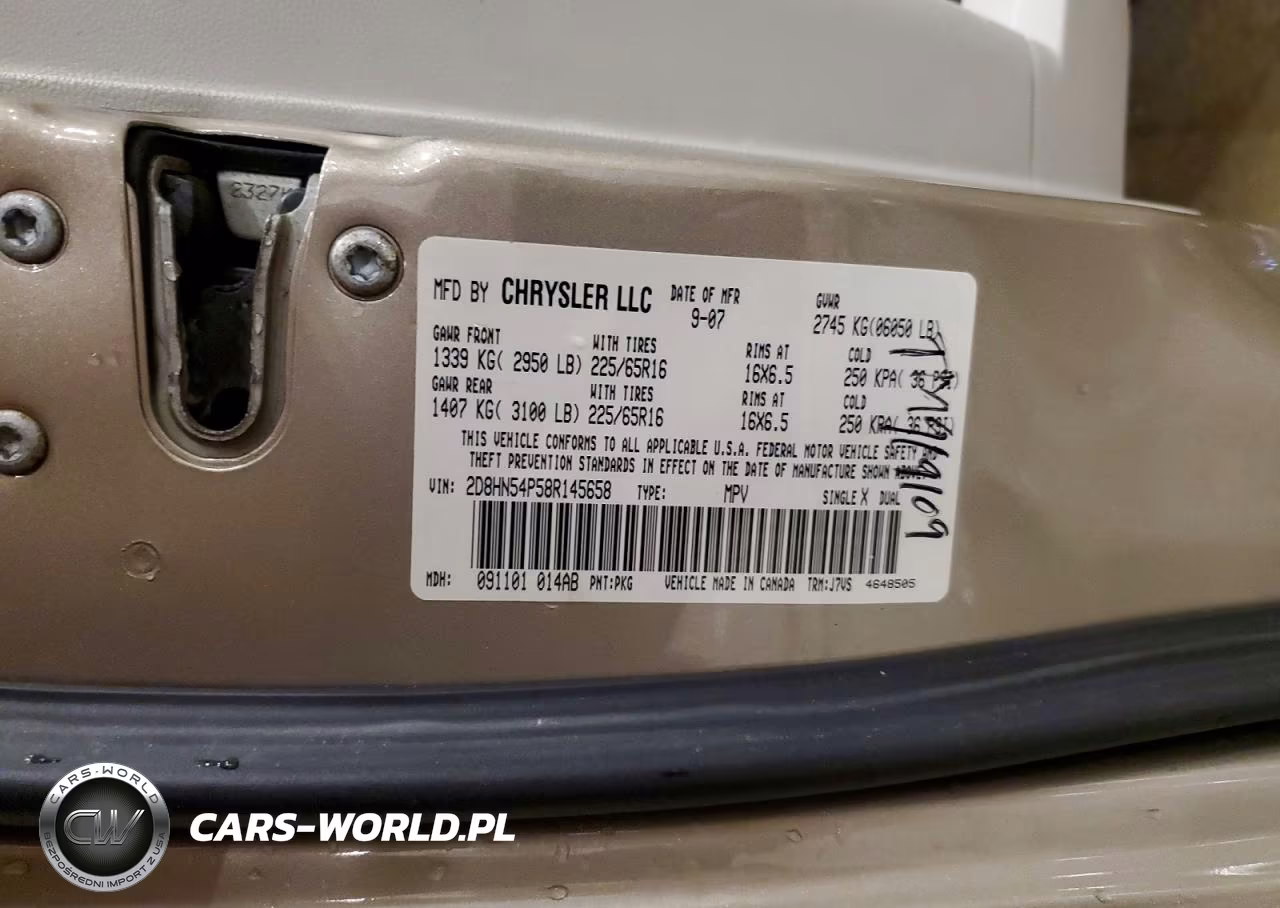 2008 Dodge Grand Caravan Sxt VIN:2D8HN54P58R145658 - 14