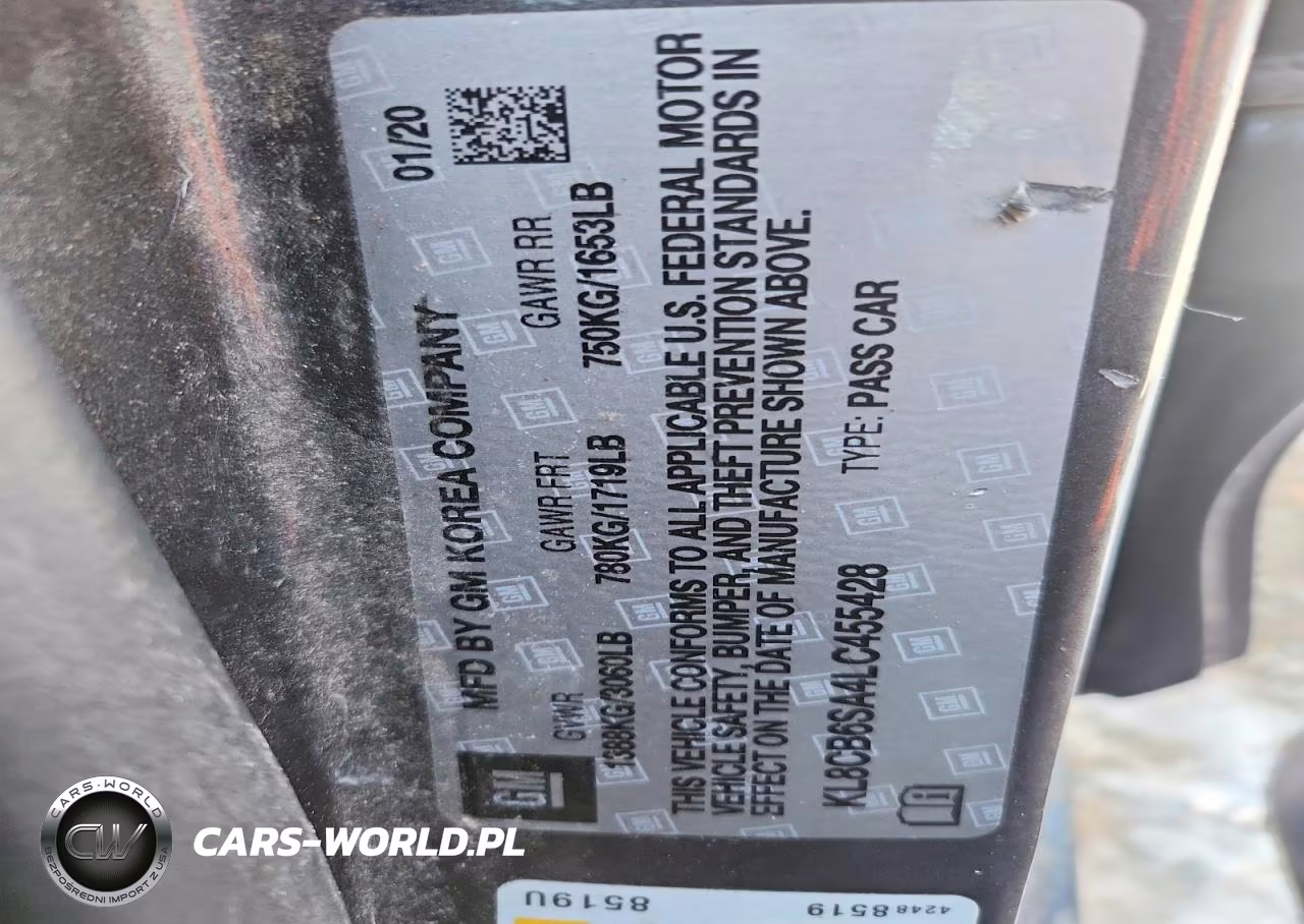 2020 Chevrolet Spark Ls VIN:KL8CB6SA4LC455428 - 12