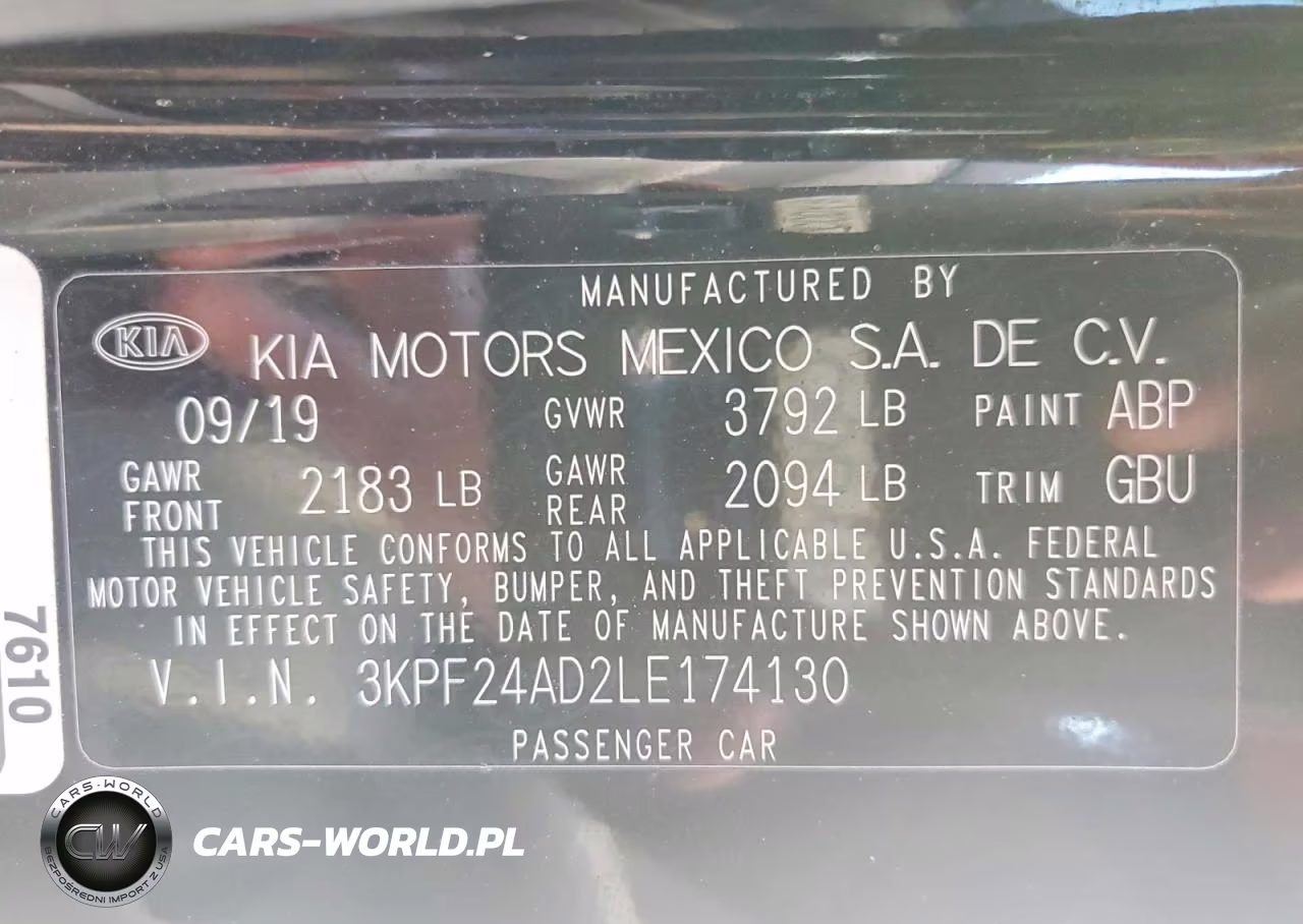 2020 Kia Forte Lxs VIN:3KPF24AD2LE174130 - 12