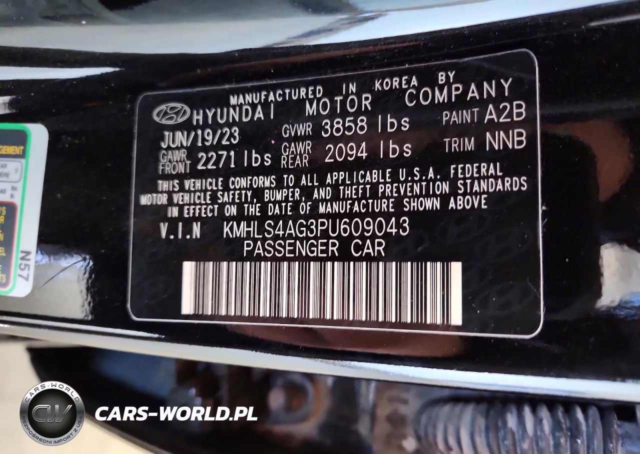 2023 Hyundai Elantra Sel VIN:KMHLS4AG3PU609043 - 12