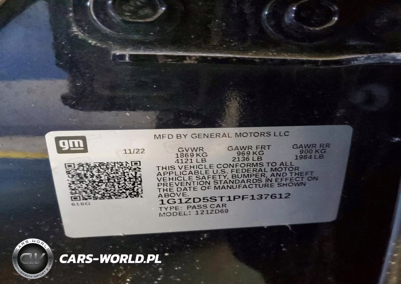 2023 Chevrolet Malibu Lt VIN:1G1ZD5ST1PF137612 - 12