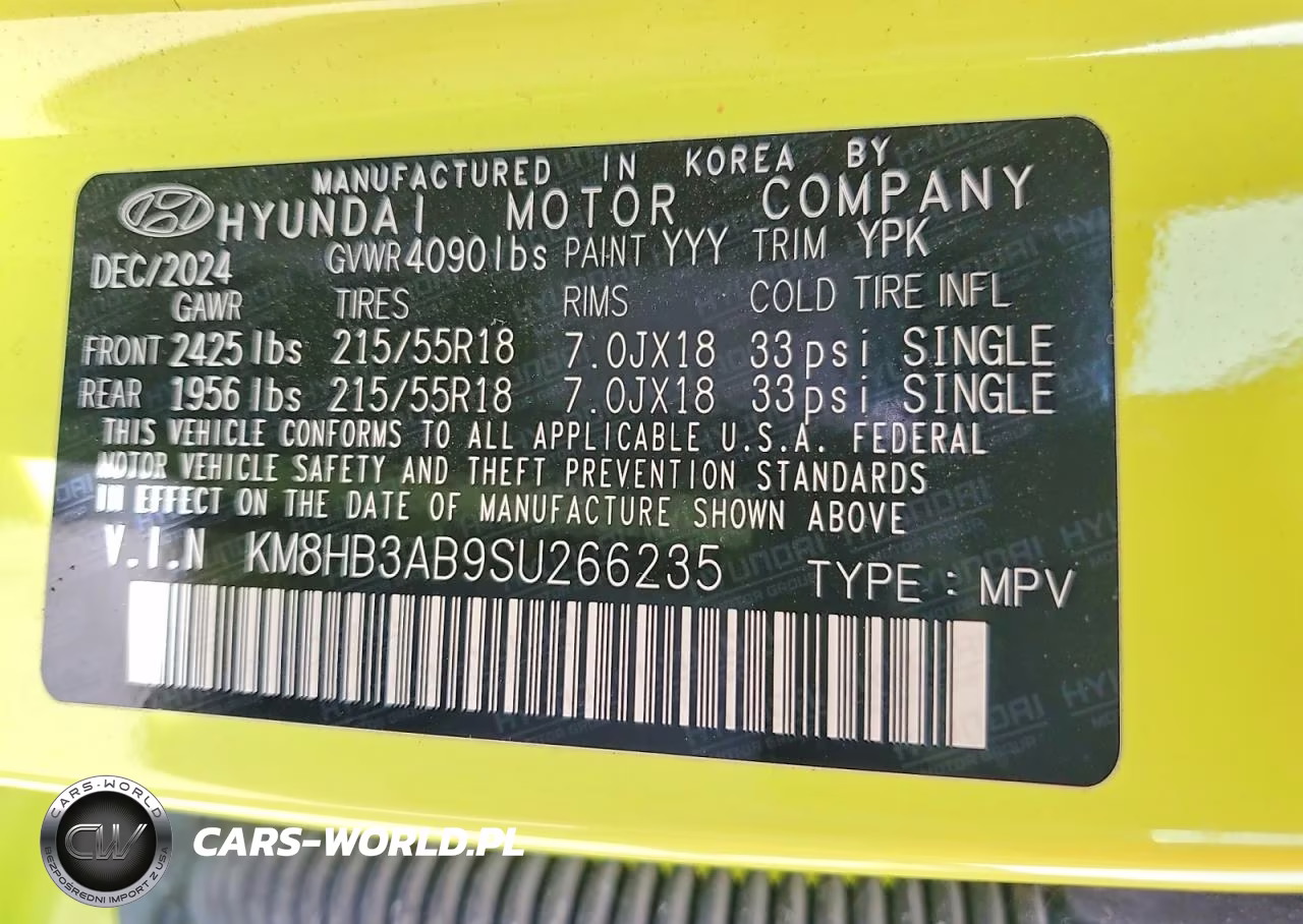 2025 Hyundai Kona Sel VIN:KM8HB3AB9SU266235 - 12