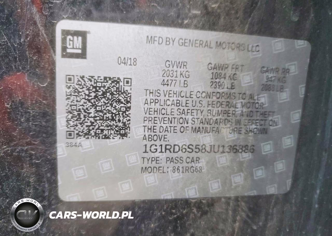 2018 Chevrolet Volt Premier VIN:1G1RD6S58JU136886 - 12