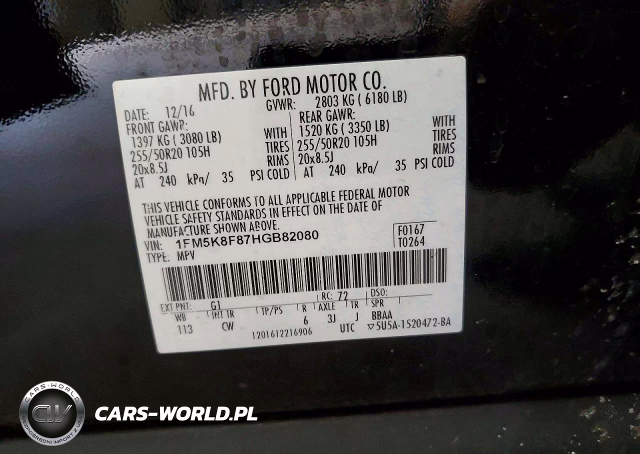 2017 Ford Explorer Limited VIN:1FM5K8F87HGB82080 - 14