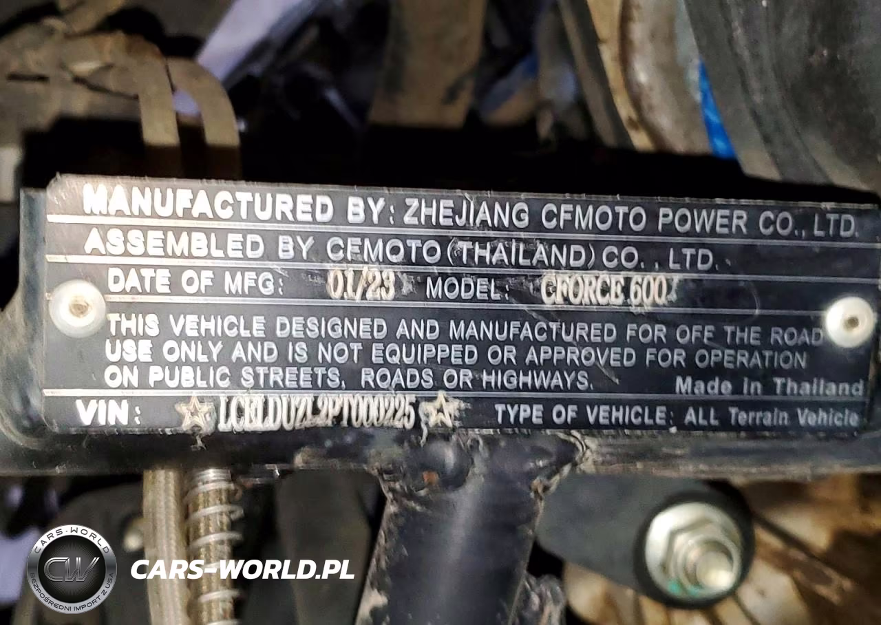 2023 Cfmoto Cforce 600 Atv VIN:LCELDUZL2PT000225 - 10
