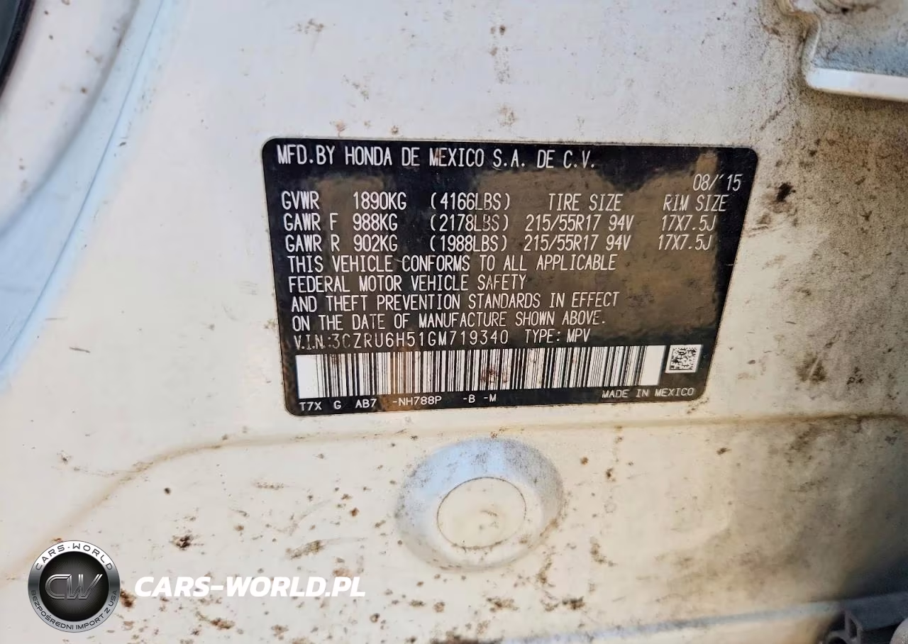 2016 Honda Hr-V Ex VIN:3CZRU6H51GM719340 - 13