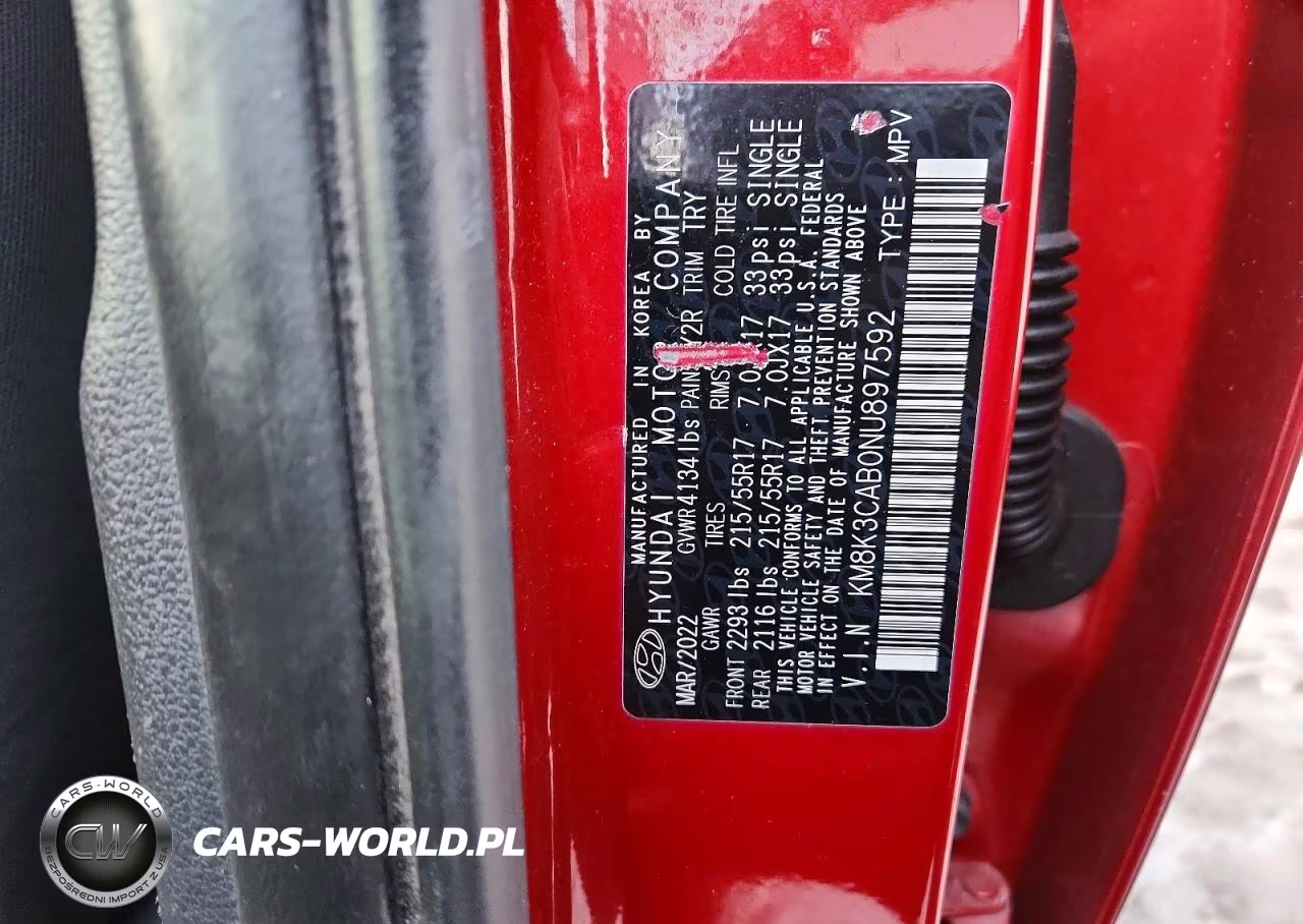 2022 Hyundai Kona Sel VIN:KM8K3CAB0NU897592 - 12