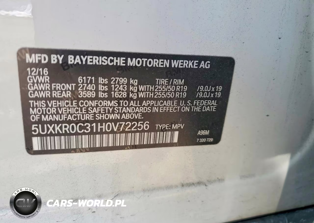 2017 BMW X5 xDrive35I VIN:5UXKR0C31H0V72256 - 14