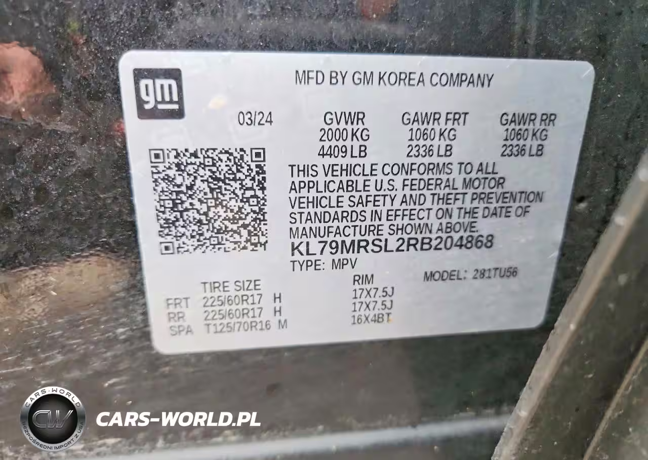 2024 Chevrolet Trailblazer Lt VIN:KL79MRSL2RB204868 - 13