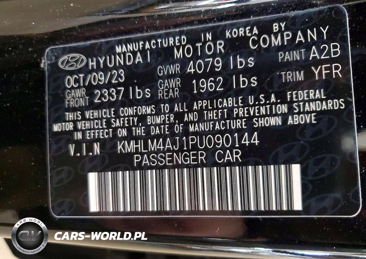 2023 Hyundai Elantra Blue VIN:KMHLM4AJ1PU090144 - 12